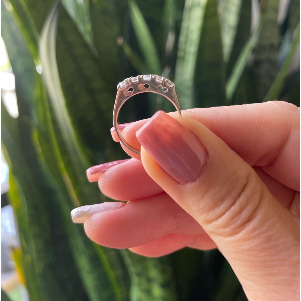 Sterling Silver Heart CZ Ring